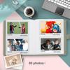 VOVMOEYA 80 Photo Album For Fujifilm Instax Wide for Polaroid Instant Instax Album Mini Inch Size 20 Pages Holds 80 Photos Light Instax Wide Pocket