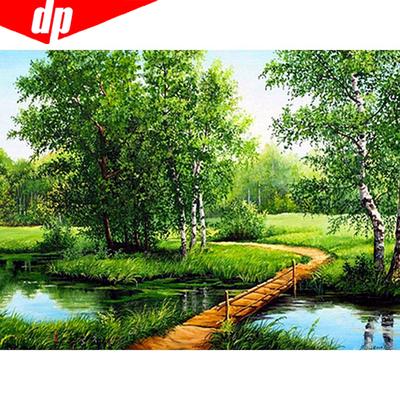 Алмазная мозаика Летний пейзаж 5D DIY Алмазная картина Вышивка Крестом