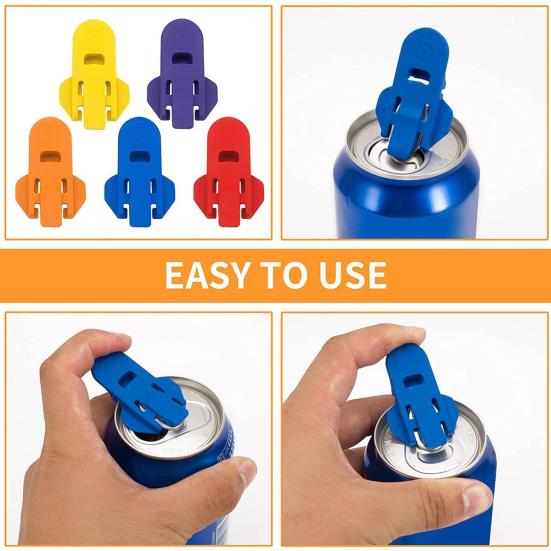 6Pcs Colorful Can Opener Manual Beer Bottle Opener Rust-Proof Reusable Quick Can Opening Tools for Soda Drink Beverage