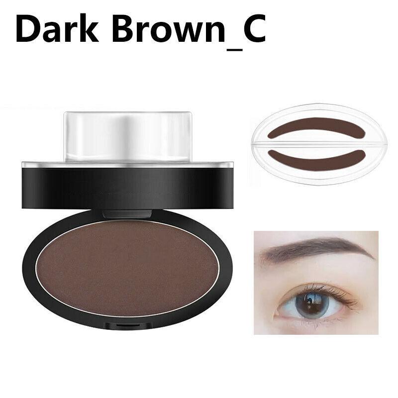Natural Shape Eyebrow Powder Stamp Waterproof Quick Brow Dye Palette Makeup Sup