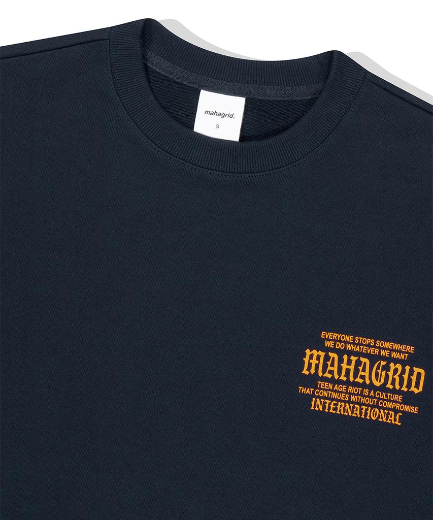 MAHAGRID International Свитшот Темно-синий(Mg2Esmm452A)