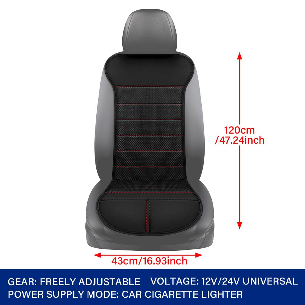 12V/24V Universal Heated Car Seat Cushion Digital Display Function Fast Heating Adjustable Temperature for Sedans SUV Trucks