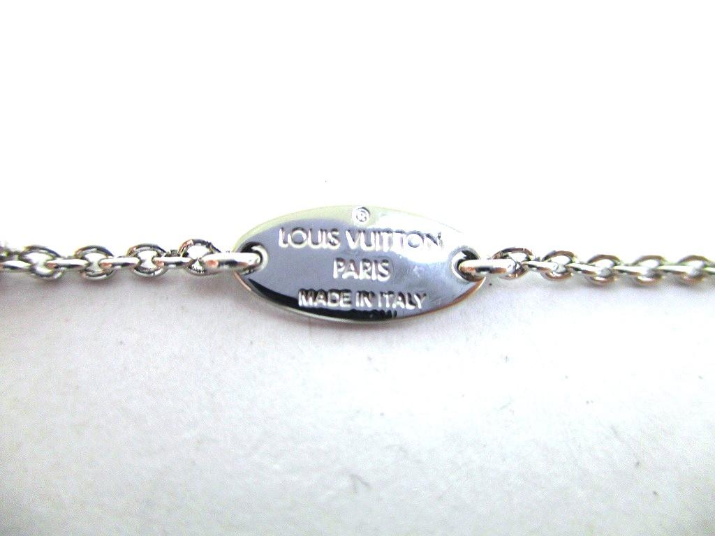 Подлинное серебряное колье LOUIS VUITTON Essential V Chain Necklace #a158 Отремонтировано продавцом