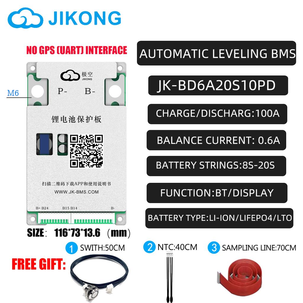JK BMS Интеллектуальная BMS 8S-24S 12В 24В 48В 72В Активный балансир JIKONG BMS Интеллектуальная BMS 40А 60А 100А 150А Батарея Lifepo4 Li-Ion Lto
