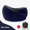 1pc Comfortable Memory Foam Travel Pillow with Breathable Cover - Lightweight, Medium Firmness, Machine Washable - Perfect for Airplane, Office