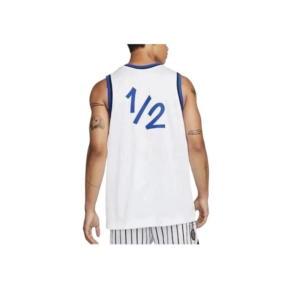 Nike Dri-FIT Logo Round Neck Straight Cut Breathable Sleeveless Vest Men Tops White DA5991-100