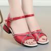 Модные сандалии AIYUQI Женские из натуральной кожи 2025 Лето С открытым носком Женские сандалии Рыбий рот Большой размер 41 42 43 Римские сандалии Женские
