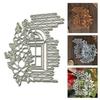 Window Flower Cutting Dies Carbon Steel Die Cut Decorative Embossing Paper Die for Card Making Scrapbooking Bookmarks
