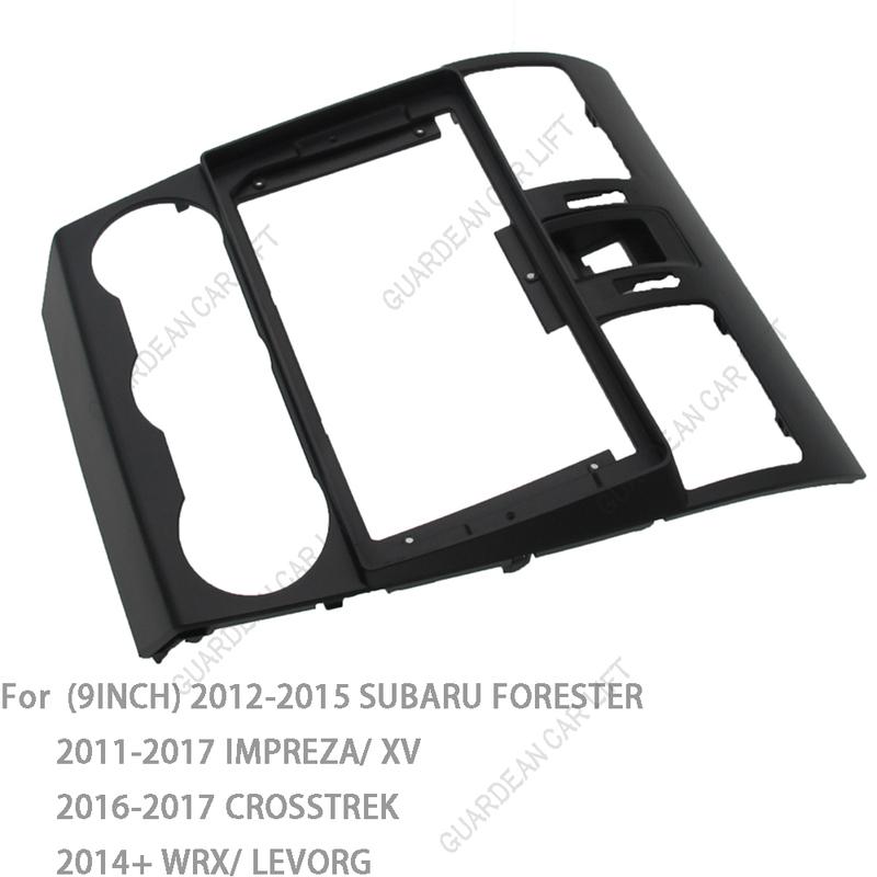 Для SUBARU FORESTER IMPREZA XV CROSSTREK WRX LEVORG 2013+ Панель для установки магнитолы DVD-плеера в приборную панель Рамка 9-дюймовая Декоративная панель для радио подходит