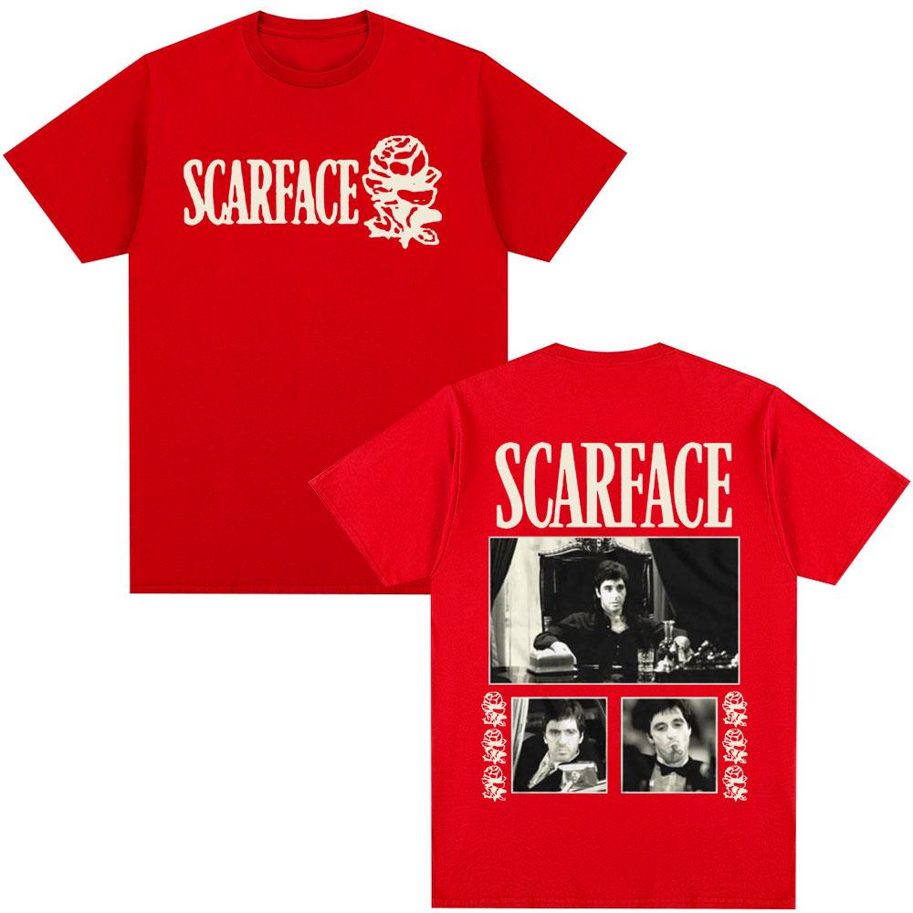 Scarface Print TShirt Tony Montana Alexander Pasiono Classical Gothic Style TShirt Unisexs Womens