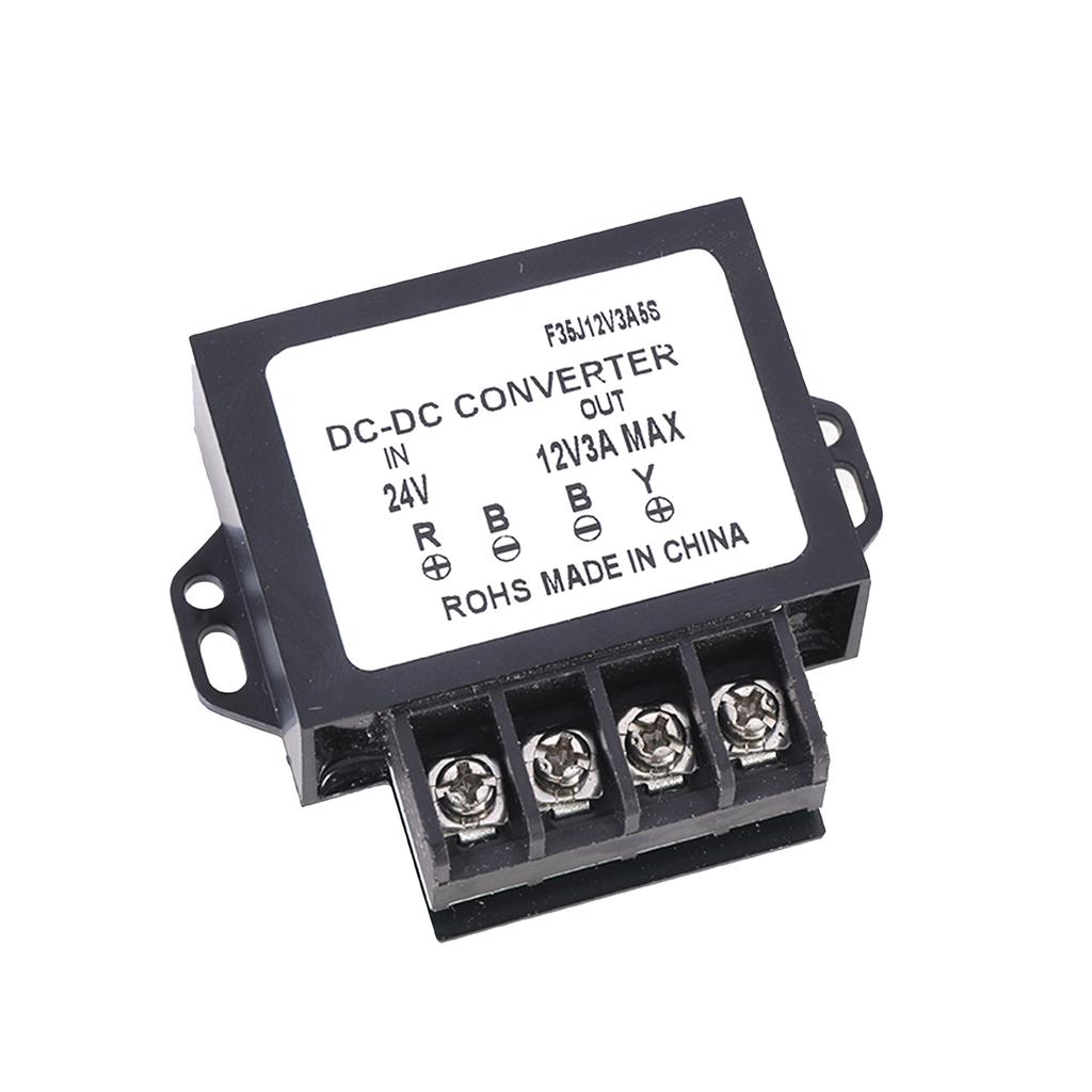Waterproof Voltage Step Down Module DC24V to 12V 3A/5A Power Supply Adapter for 12V LED Lights and Fan Toy Routers