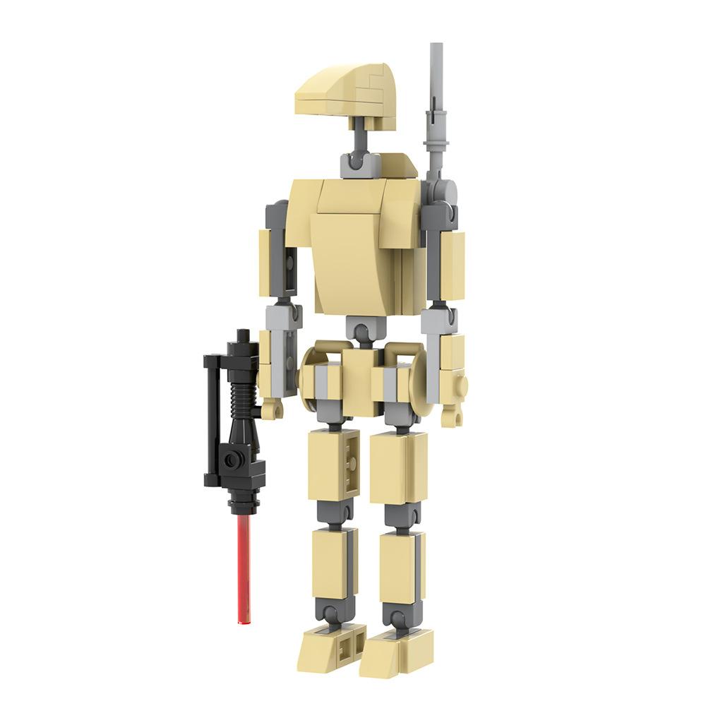 Новый Moc Звездный Робот Боевой Дроид Наемник Дроидека Мини Лазерный Пистолет Снайпер Фильм Классический Модель Конструкторы Наборы Кирпичи Игрушка Город