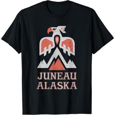 Винтажная футболка Juneau Alaska Mountain Eagle Tribal American Indian