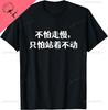 Be Not Afraid of Going Slowly Chinese Wisdom and Proverb Funny Shirt Breathable and Comfortable Cotton Tee