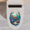 Стикер для унитаза с животными, съемный, самоклеящийся, водонепроницаемый, из ПВХ, для гостиной, настенного искусства, под водой