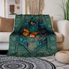 "Colorful Butterfly Book Cover Art Print"Blanket Flannel Throw Blanket for Sofa, Bed, Travel, Camping, Office, Couch, Chair, And Bed Gift fo