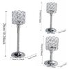 Metal Crystal Candle Holder Hollow Craft Candelabra  Wedding Venue Floral Arrangements