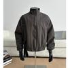 American Retro Three-proof Coach Jacket Men's Spring and Autumn Short Front Shoulder Tooling Jacket High-end Stand-up Collar Flight Suit