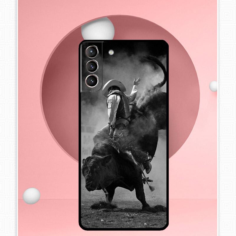 Чехол Extreme Sport Rodeo Cowboy для Samsung Galaxy S23 S24 Ultra S8 S9 S10 S22 Plus Note 10 20 Ultra S20 S21 FE
