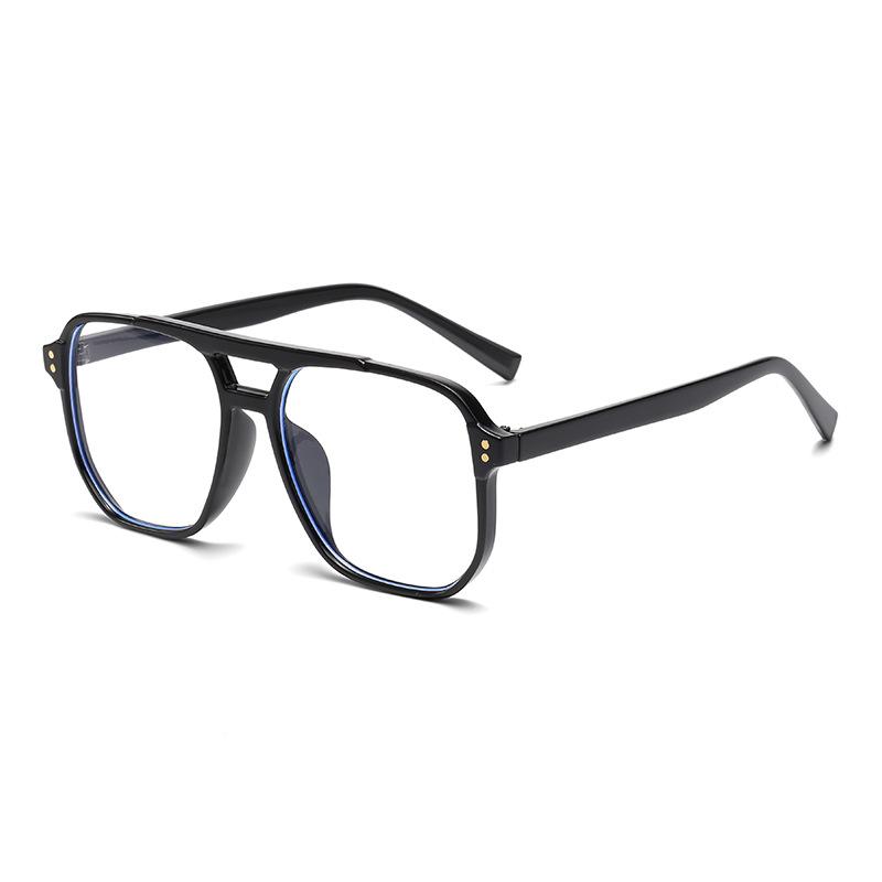 New sunglasses men's and women's retro toad glasses jelly marine sheet double beam rice nail pilot sunglasses S