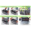 22-in-1 Manual Vegetable Chopper, Stainless Steel/ABS, with Handle, Green/Gray, Kitchen Gadget