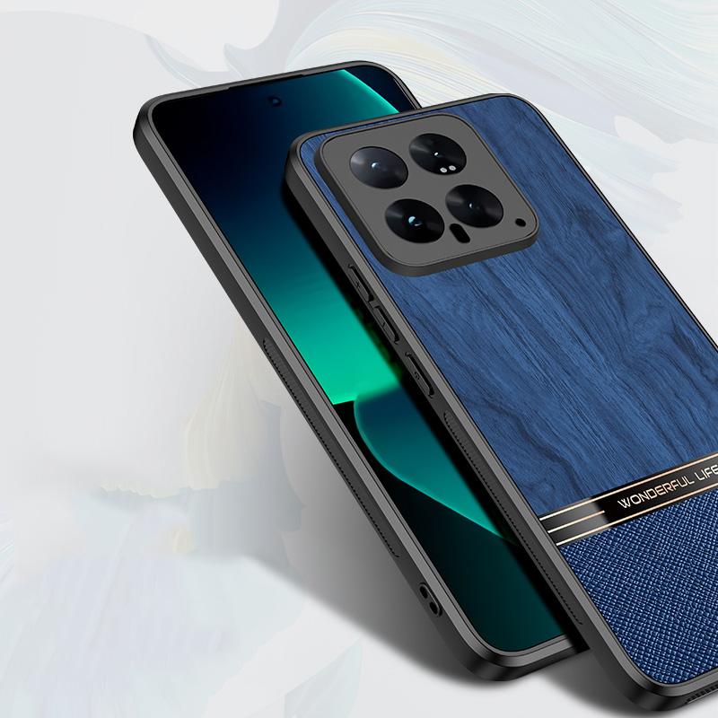 Роскошный кожаный тонкий чехол для телефона Xiaomi 14T Pro Poco X6 F6 M4 Pro Redmi Note 14 Pro+ 13 противоударный мягкий бампер