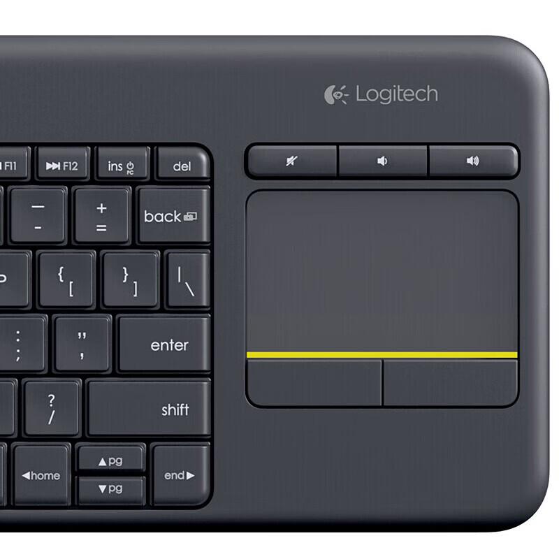 Logitech Беспроводная сенсорная клавиатура K400 Plus