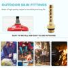 Flat Gas Tank Valve Adapter Multi-purpose Outdoor Camping Gas Tube Hose Adaptor LPG Cylinders Pipe Connector for Cooking Stove
