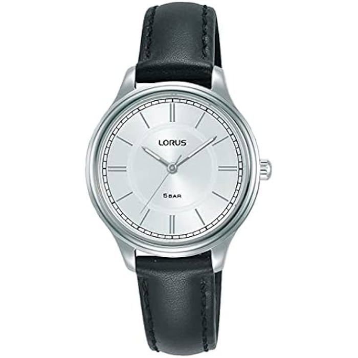 LORUS Женские Аналоговые Кварцевые Часы с Кожаным Ремешком RG211VX9