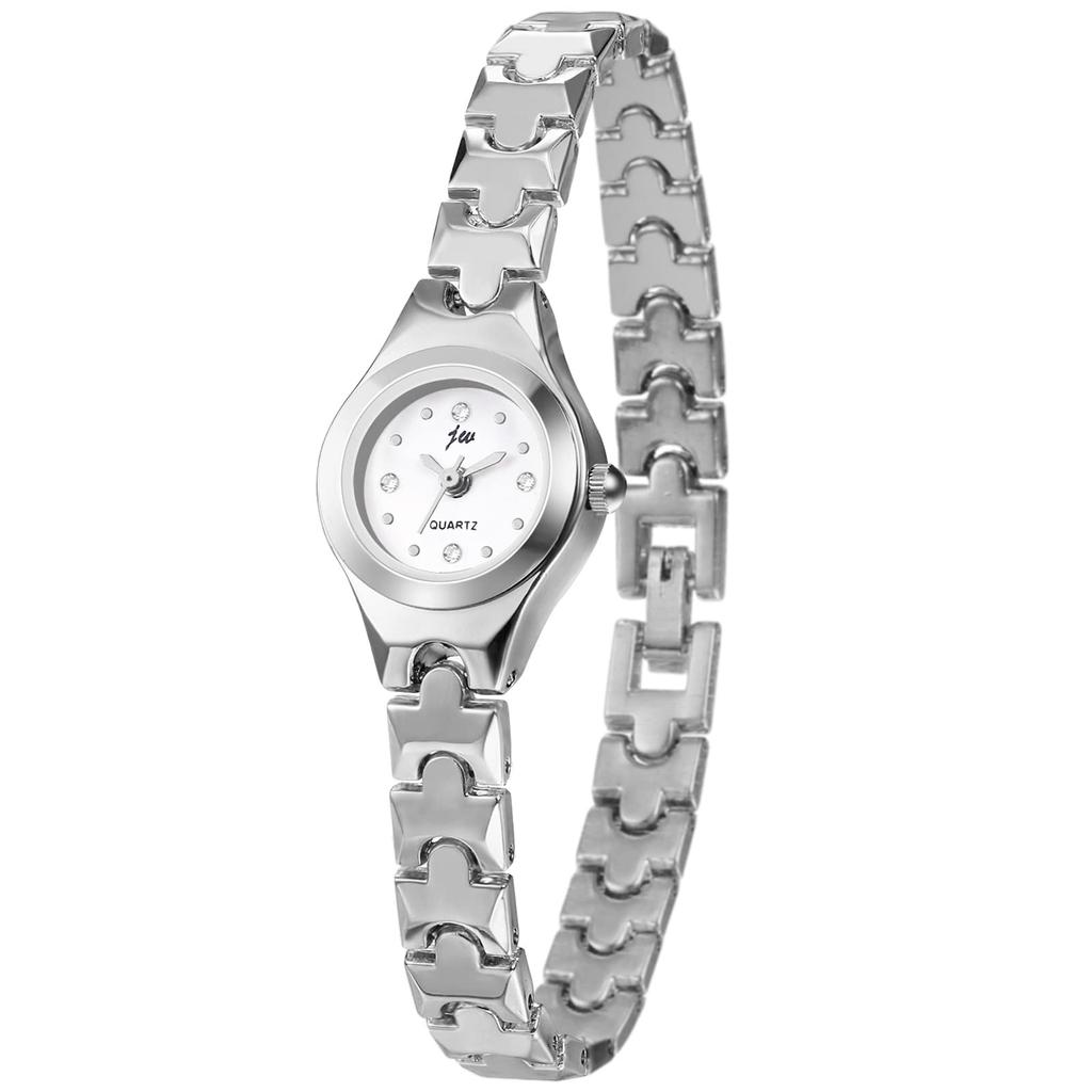 Bangle Watch Bracelet Popular Stylish Cute Analog Display Small Display Waterproof Quartz Ladies Watch Silver Birthday Anniversary Christmas Day Gift