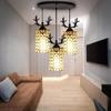 Хрустальный дизайнерский кластерный подвесной светильник, люстра для столовой, столовой, гостиной, спальни, ресторана, кафе