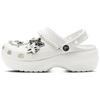 Classic Platform Clog Starburst EVA for Love Full of Love Fresh Simple and Versatile Pedal Hole Shoes Unisex White