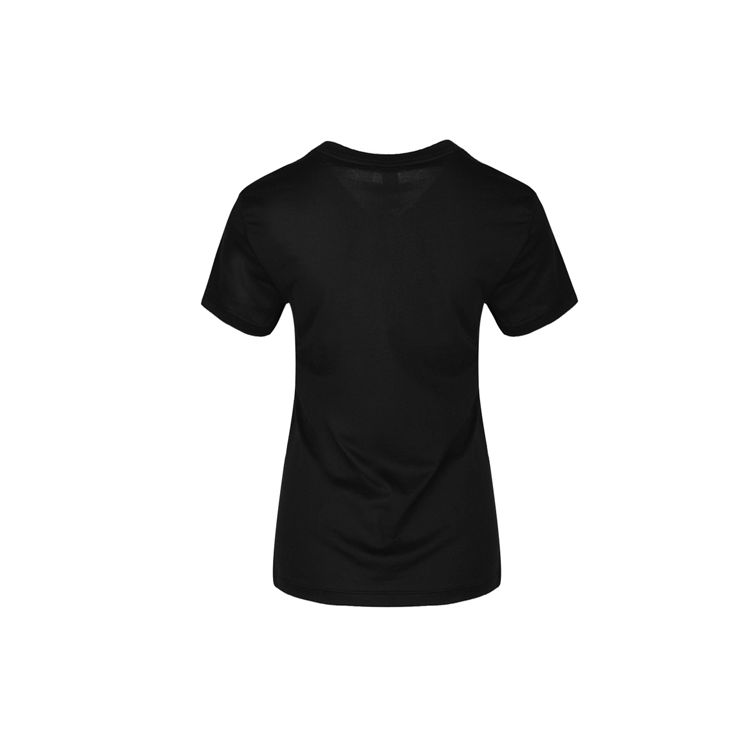 Adidas Женская футболка с коротким рукавом с глянцевым буквенным логотипом, черные топы DV3025