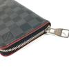 Louis Vuitton N63304 Кошелек Zippy Damier Graphite Кошелек на молнии Черный/Красный