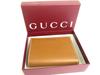 Authentic GUCCI GG Emblem Brown Leather Medium Wallet Bifold Wallet Compact Wallet #a761  Refurbished