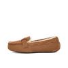 UGG Кожа спилка коровы Удобные Теплые Повседневные лоферы для 通勤 Женские лоферы Коричневый 1166891-CHE