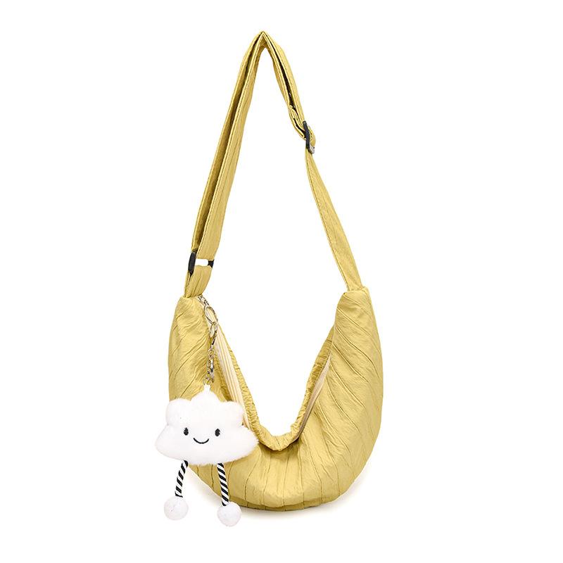 Женская сумка кроссбоди 2025 новая весенняя в ленивом стиле, повседневная в иностранном стиле, большой вместимости, литературная и простая на плечо, сумка-тоут