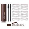 Eyebrow Stamp Stencil Kit 1 Pcs Eye Brow Stamp Shaping Kit All-day Wear Transfer-resistant Eyebrow Makeup Brow Shape with 10 PCS
