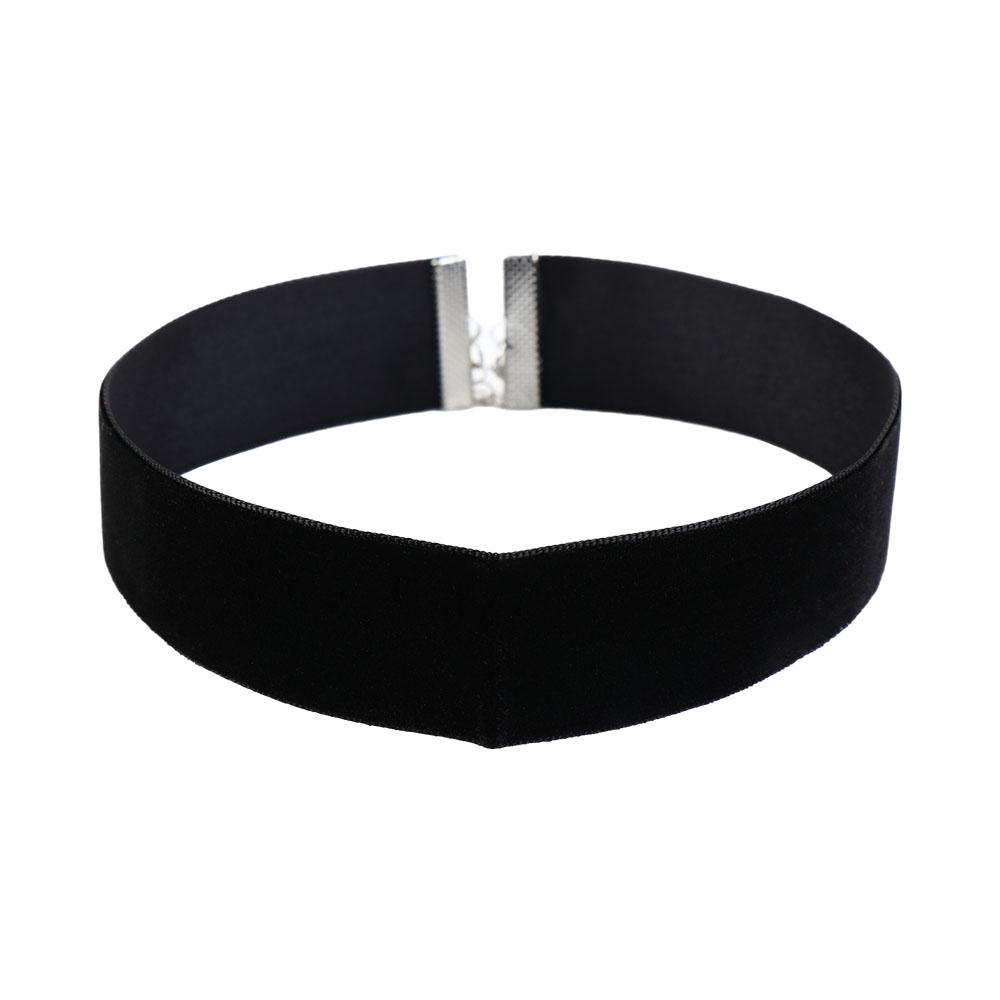 Zinc Zinc Alloy Chain Clavicle Chain Punk Necklace Velvet Collar Korean Style Jewelry Women Choker