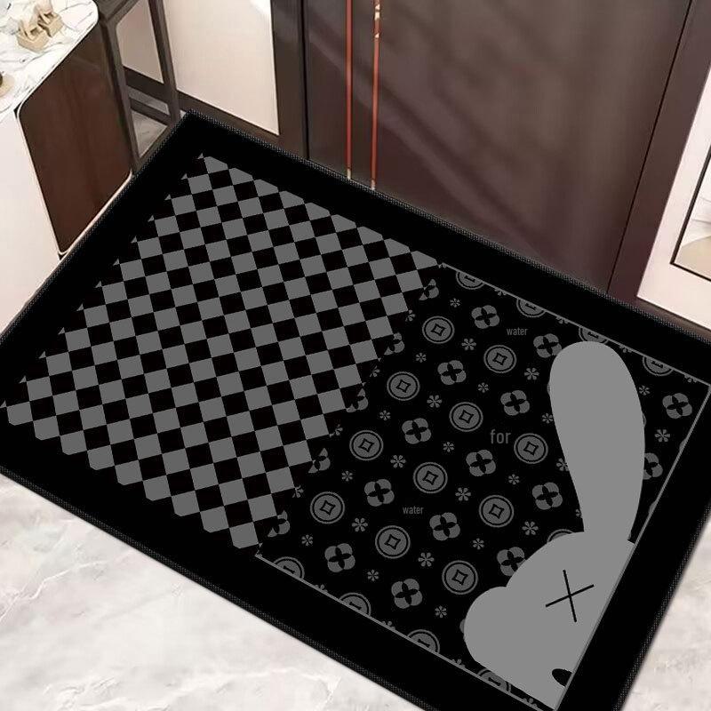Chao Bunny Light Luxury моющийся нескользящий водопоглощающий дверной коврик