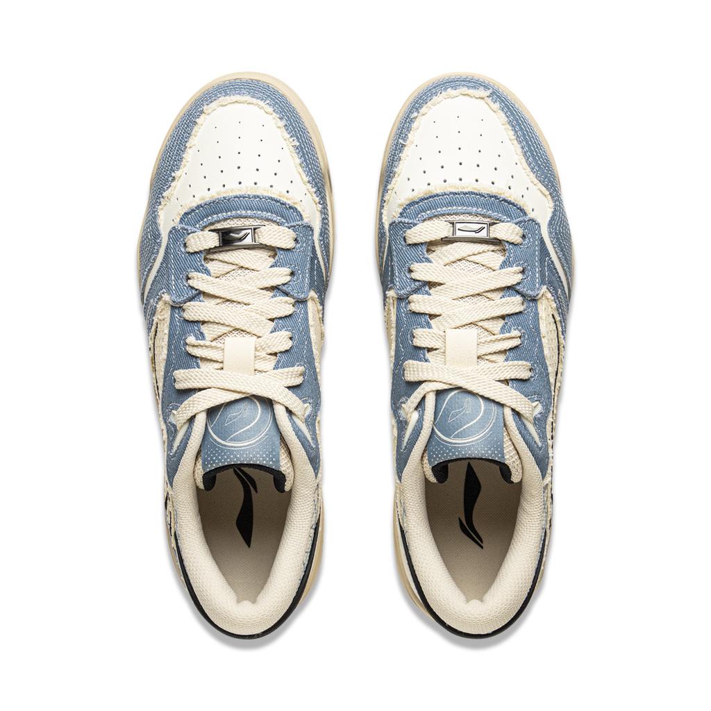 Li Ning Yue Bai 3 Casual Versatile Retro Fashion Classic Trend Slip Resistant Shock Absorbing Wear Resistant Low Top Skate Shoes Men Sneaker AGCV077-3