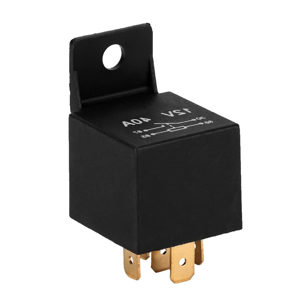 5 Pin 12V 30A 40A Wtherproof Auto Car Electrical Relay High Performance for Car Vehicles SUV SUV Black