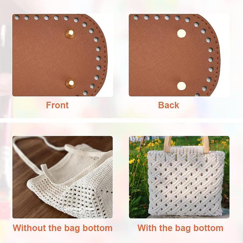 22*10Cm Long Bottom For Knitted Bag Leather Bag Base Handmade Bottom With Holes