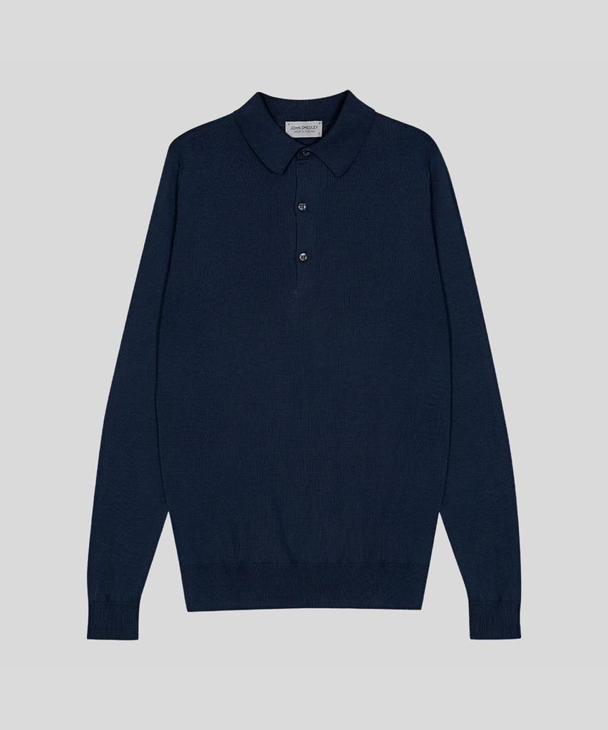 Jonseumedeulli Bradwell Sea Island Cotton Long Sleeves Polo Shirt Heritage Three 10 Colors (C Type)