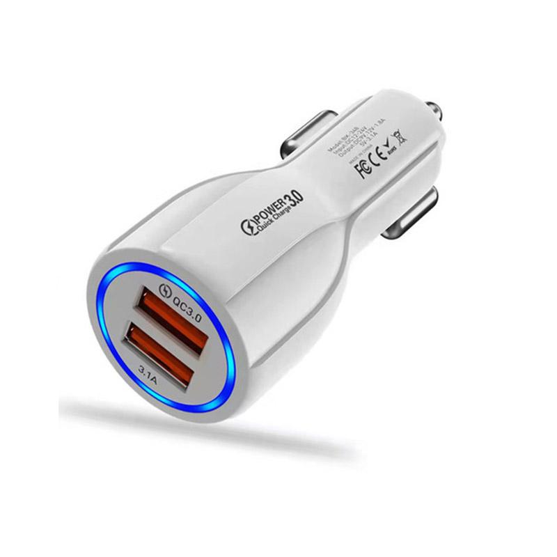 Автомобильное зарядное устройство Mini 100 Вт USB Type C Qc3.0 Pd Автомобильные зарядные устройства Быстрая зарядка Автомобильное зарядное устройство для телефона Адаптер для Samsung Huawei Xiaomi