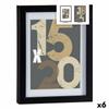 Photo Frame 20.5 X 2.5 X 26.5 Cm Black Glass MDF Wood (6 Units)