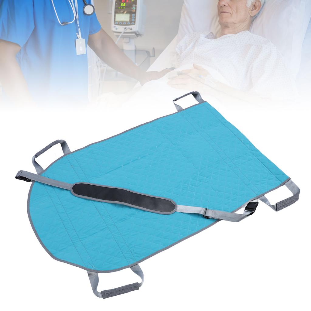 Позиционирующий коврик для кровати из полиэстера для перемещения пациента, подъемный коврик с плечевым ремнем для лежачего пациента
