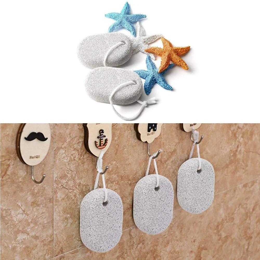 Твердая натуральная пемза для ног Эллиптическая педикюрная щетка Новая шлифовальная пемза для ног Уход за ногами