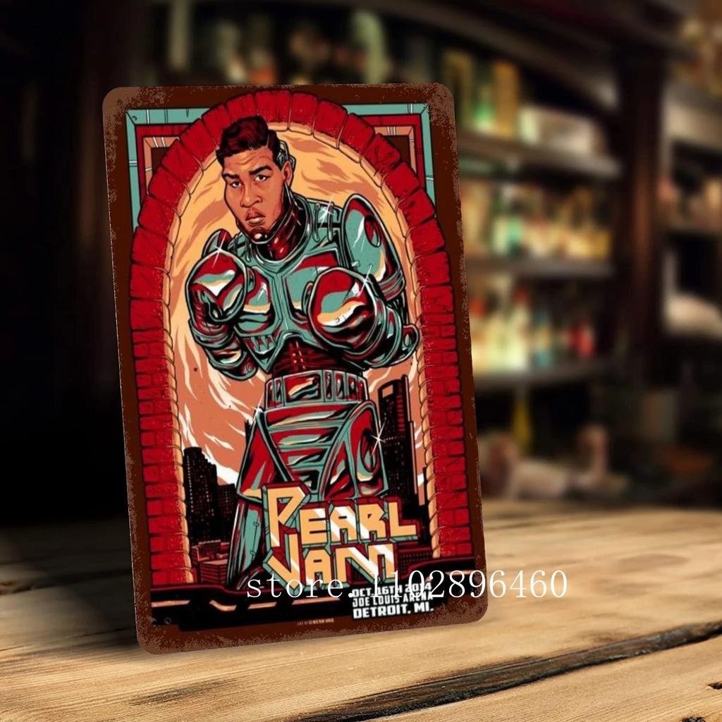 pearl jam Metal Plaques & Signs wall decor Vintage Tin Signs Captain Metal Poster Decor for Bar Pub Club Wall Decoration