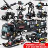 City Police SWAT Truck Building Blocks Sets Ship Helicopter Vehicle Technic Bricks Kids Toys Gifts